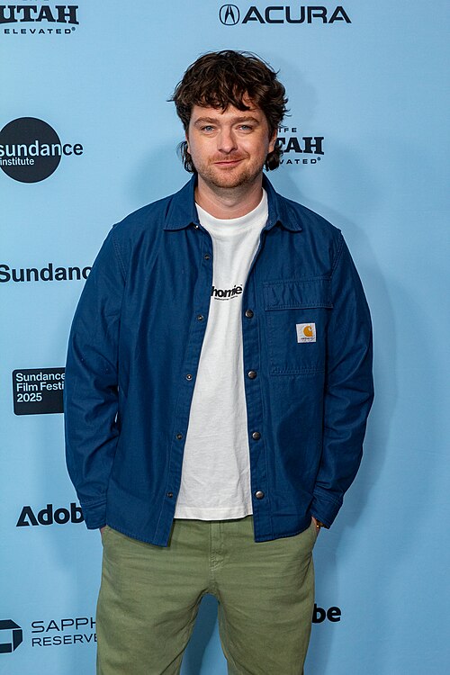 Michael Shanks, director, at the 2025 Sundance Film Festival for the movie Together.