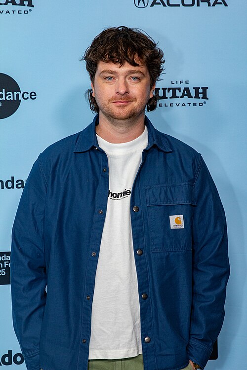 Michael Shanks, director, at the 2025 Sundance Film Festival for the movie Together.