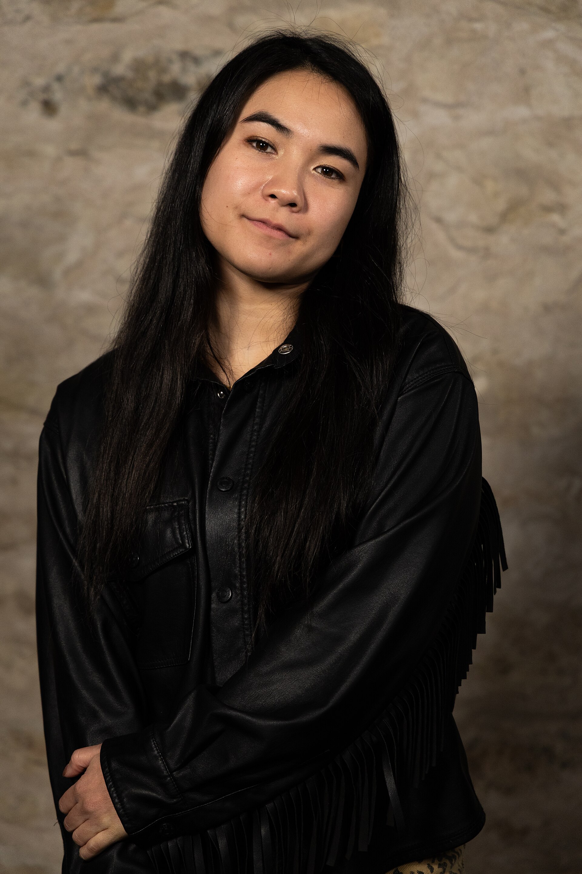 Michaela Holland, Director & Founder, at the WikiPortraits studio at the 2025 SXSW Festival.