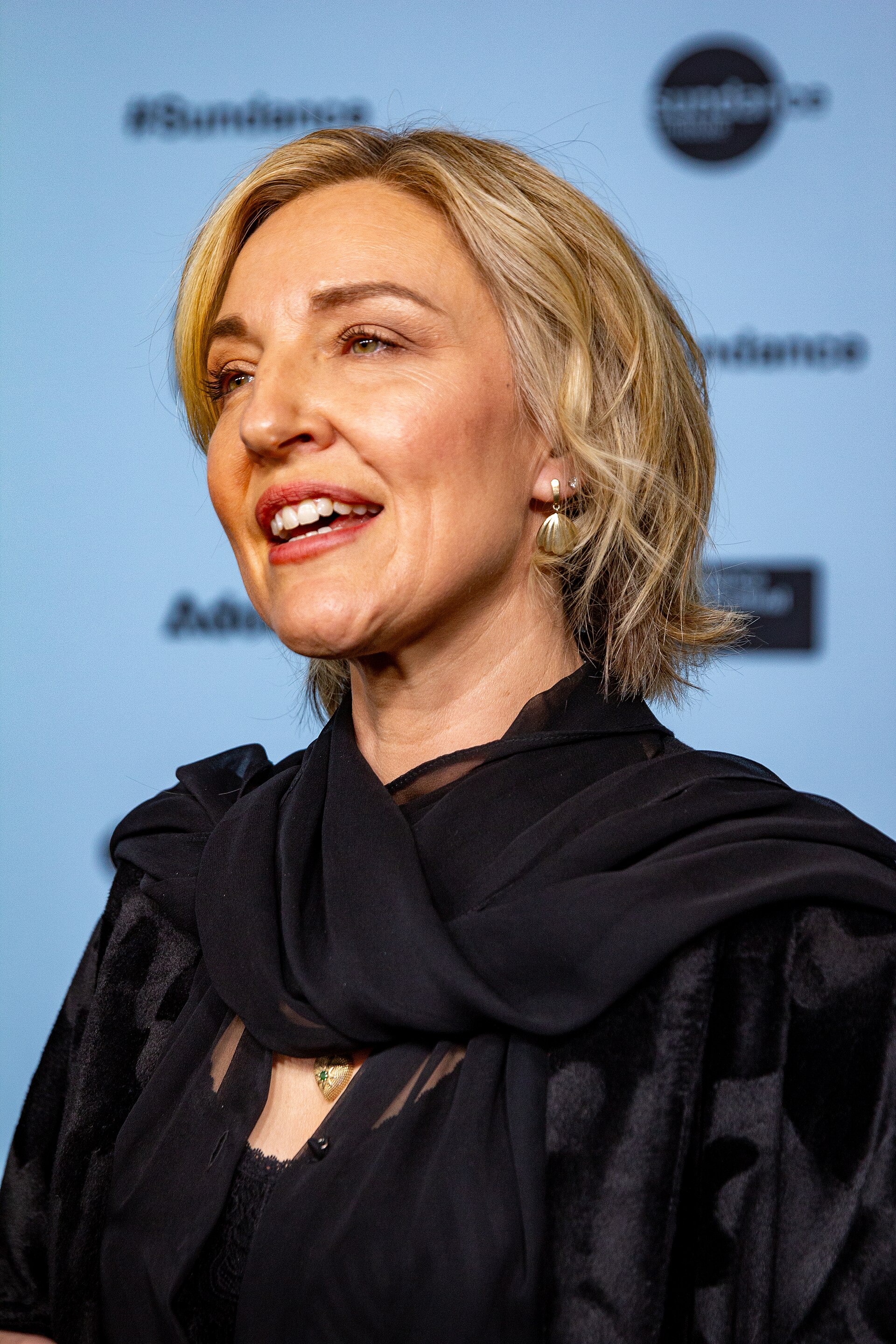Michelle Walshe, director, at the 2025 Sundance Film Festival for the movie Prime Minister.