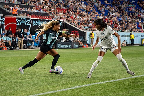 Midge Purce during Gotham FC vs Bay FC on 6.21.25