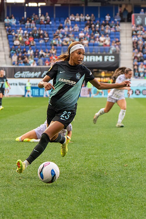 Midge Purce during Gotham FC vs Racing Louisville on Oct 19, 2025