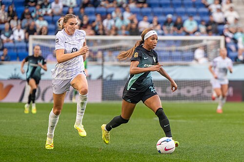 Midge Purce during Gotham FC vs Racing Louisville on Oct 19, 2025