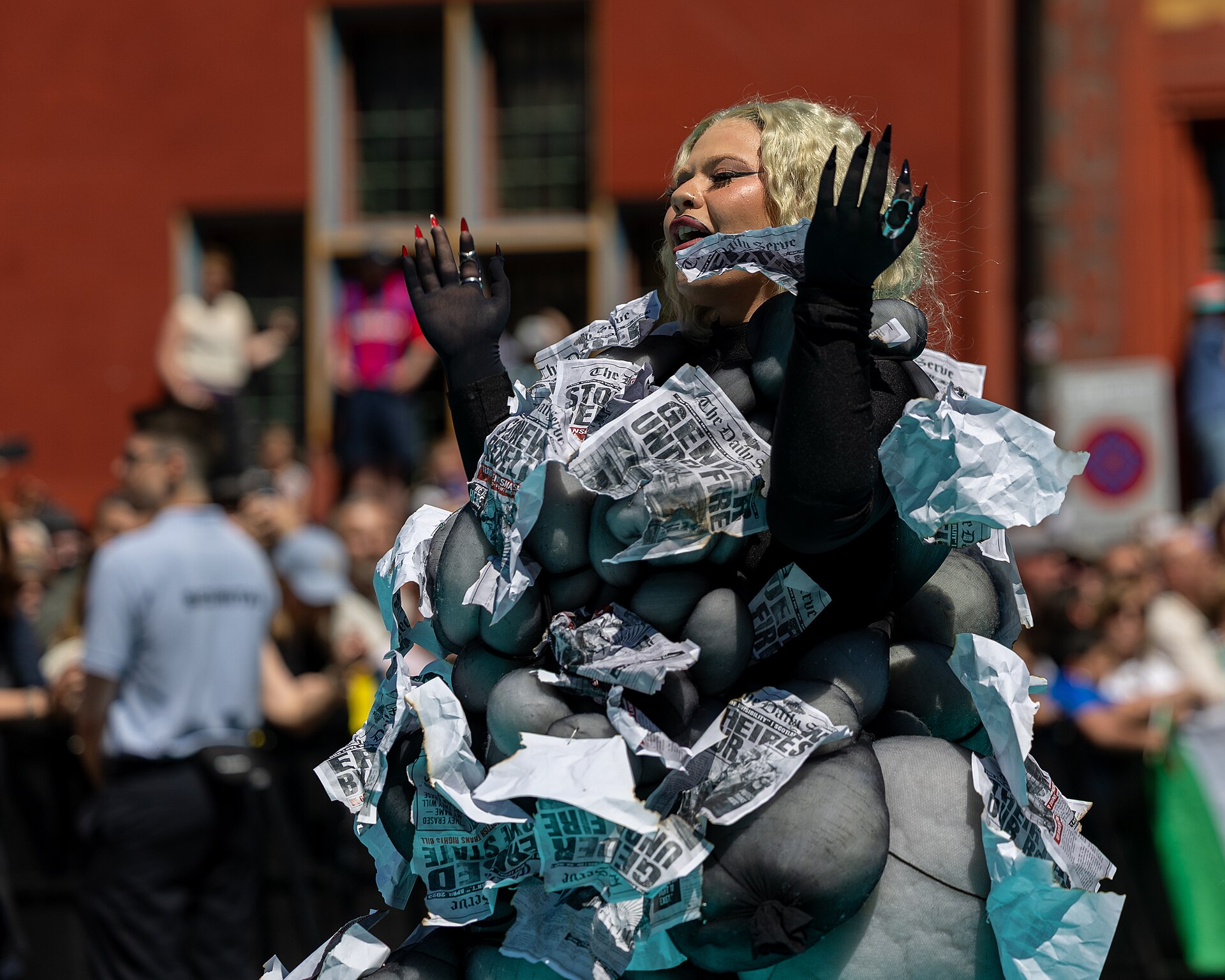 Miriana Conte, representing Malta, on the Turquoise Carpet at Eurovision 2025 in Basel, Switzerland.