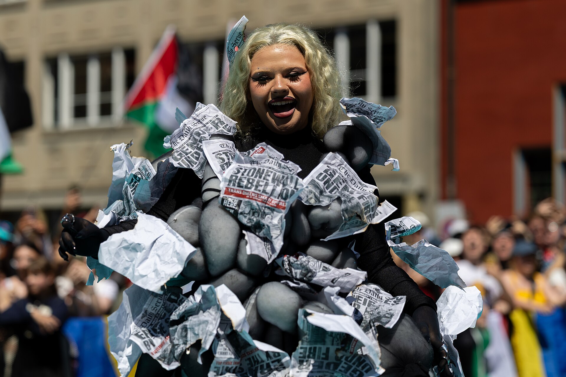 Miriana Conte, representing Malta, on the Turquoise Carpet at Eurovision 2025 in Basel, Switzerland.