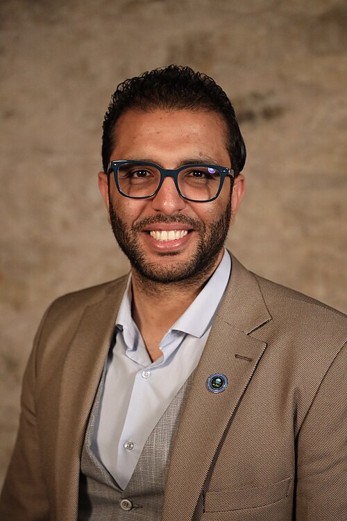 Mohamed Ateia Ibrahim at SXSW in March 2024. Taken as part of the WikiPortraits project.