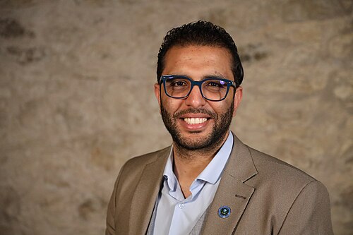 Mohamed Ateia Ibrahim at SXSW in March 2024. Taken as part of the WikiPortraits project.