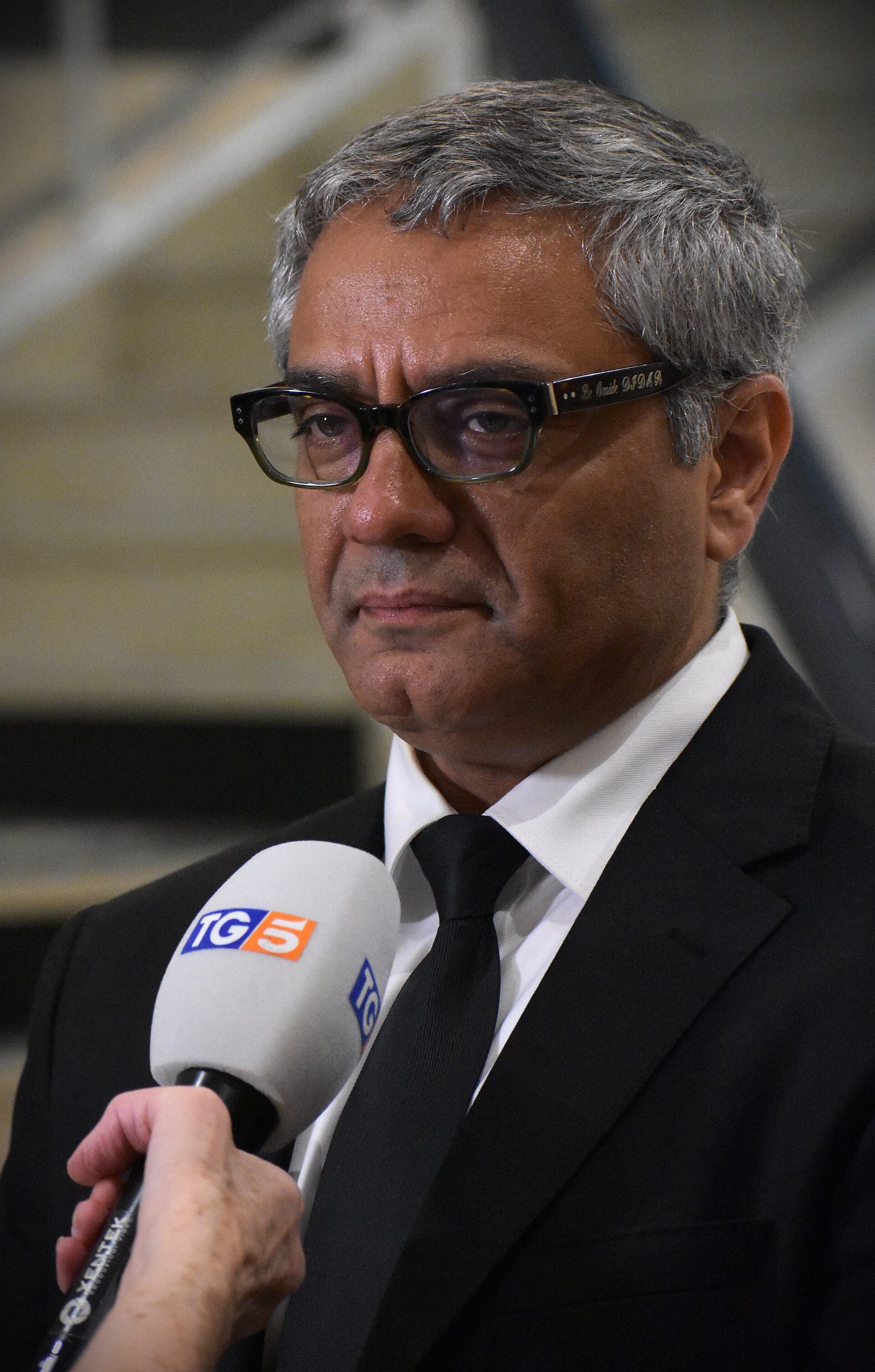 Mohammad Rasoulof, Director of The Seed of the Sacred Fig, at 2024 Cannes Film Festival closing ceremony