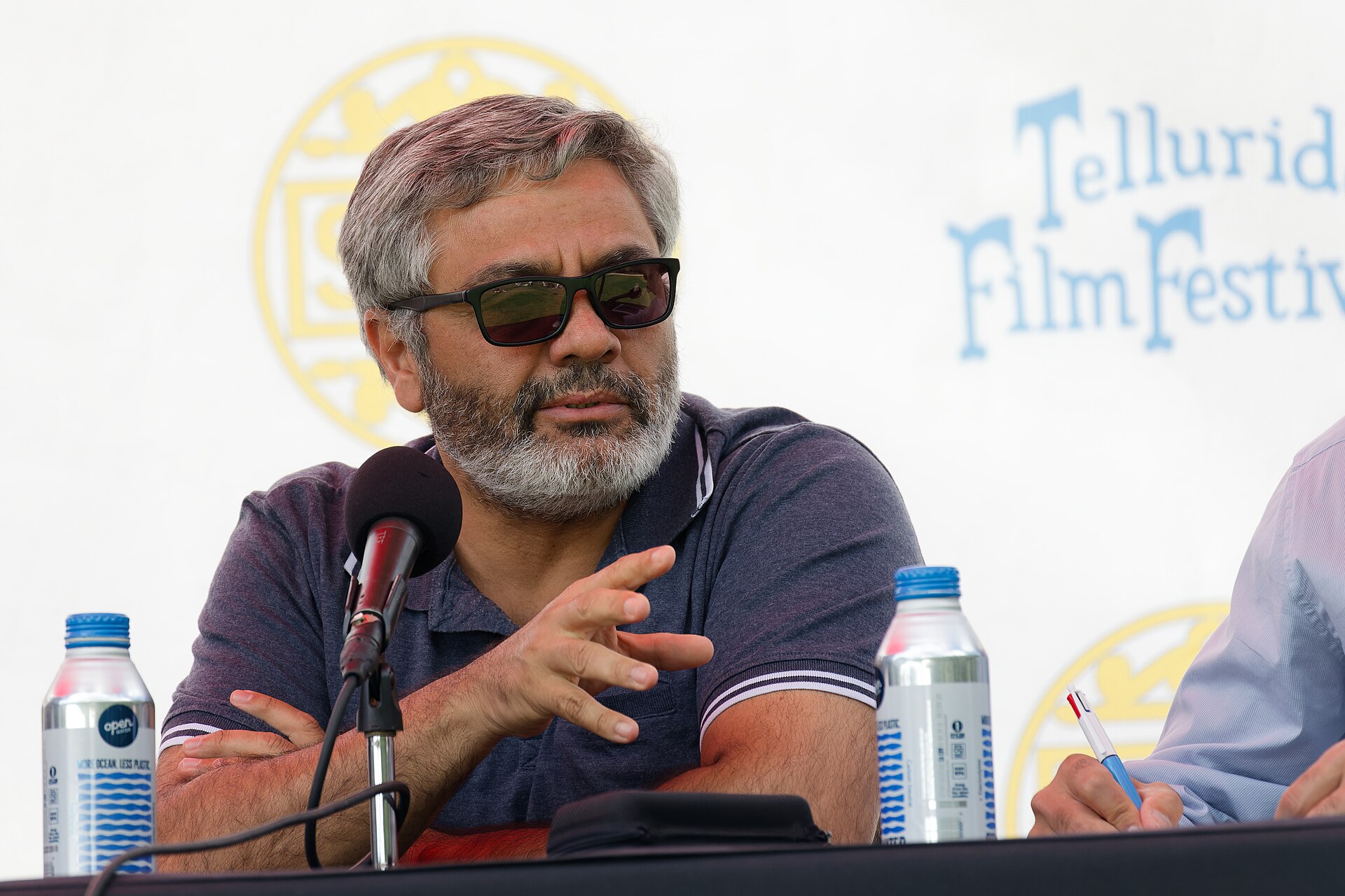 Mohammad Rasoulof during the final seminar discussion at the 2024 Telluride Film Festival.