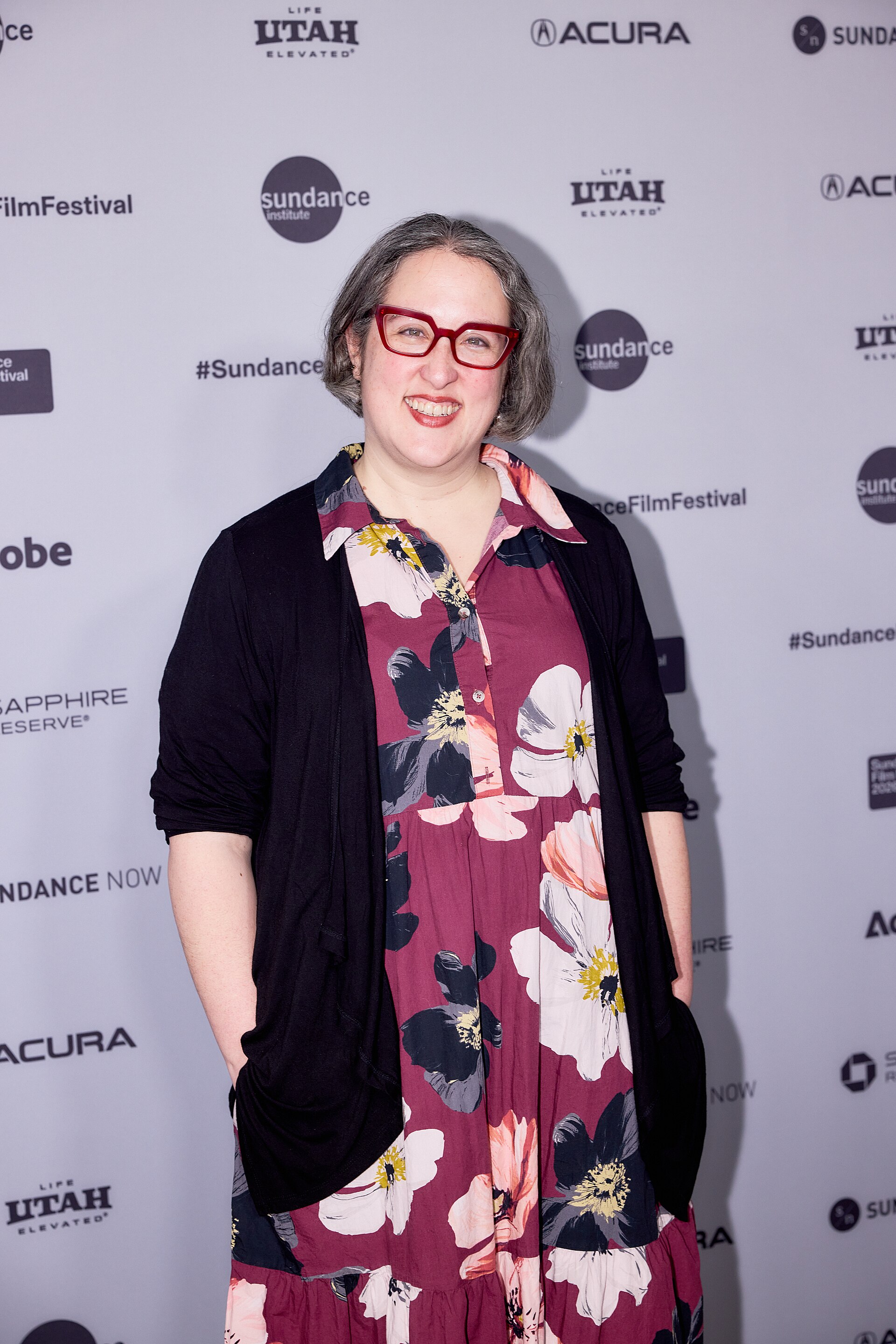 Mollie Goldstein at the 2026 Sundance Film Festival for In the Blink of an Eye