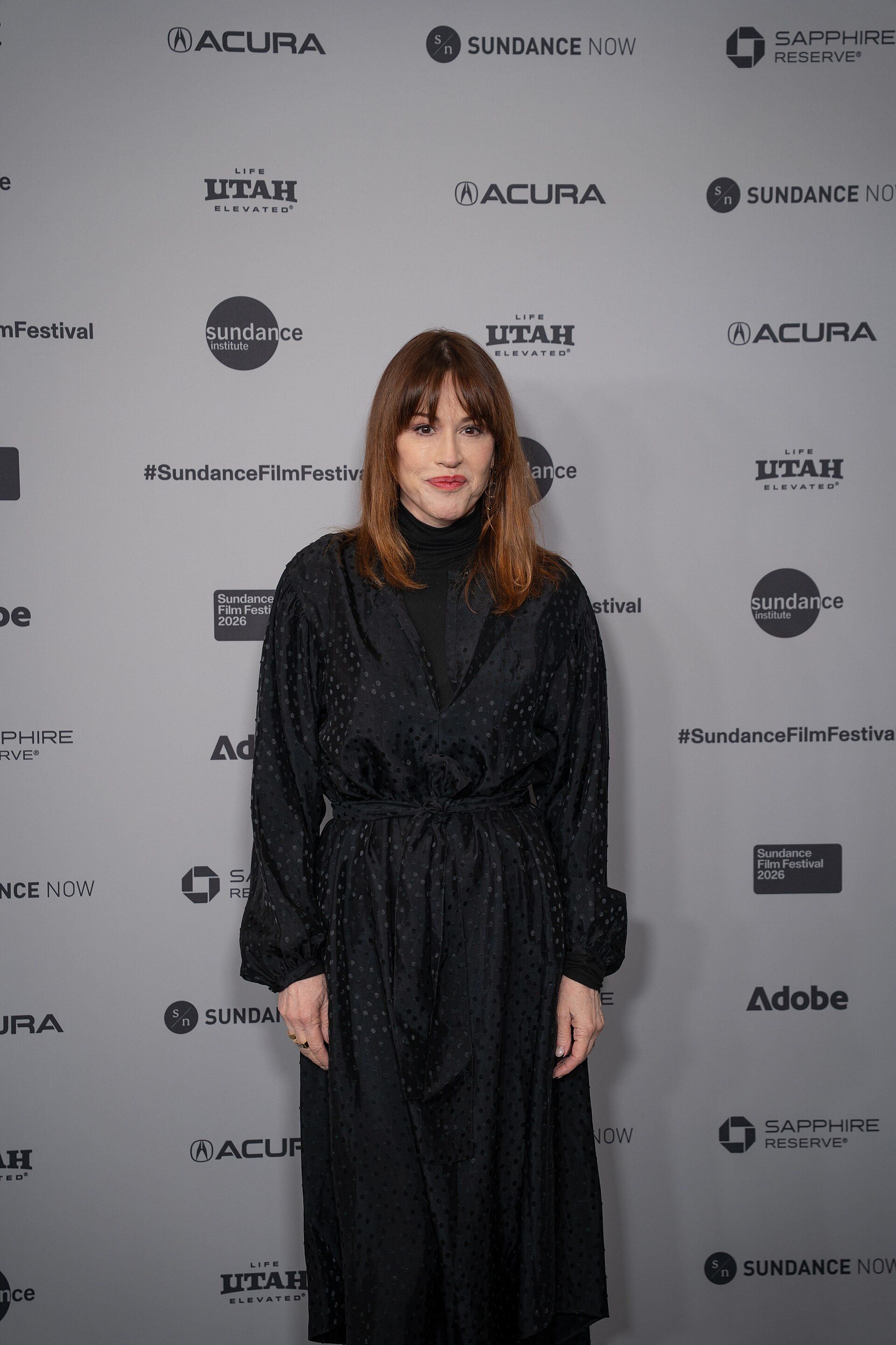 Molly Ringwald (actress) at the premiere of Run Amok at Sundance Film Festival 2026.