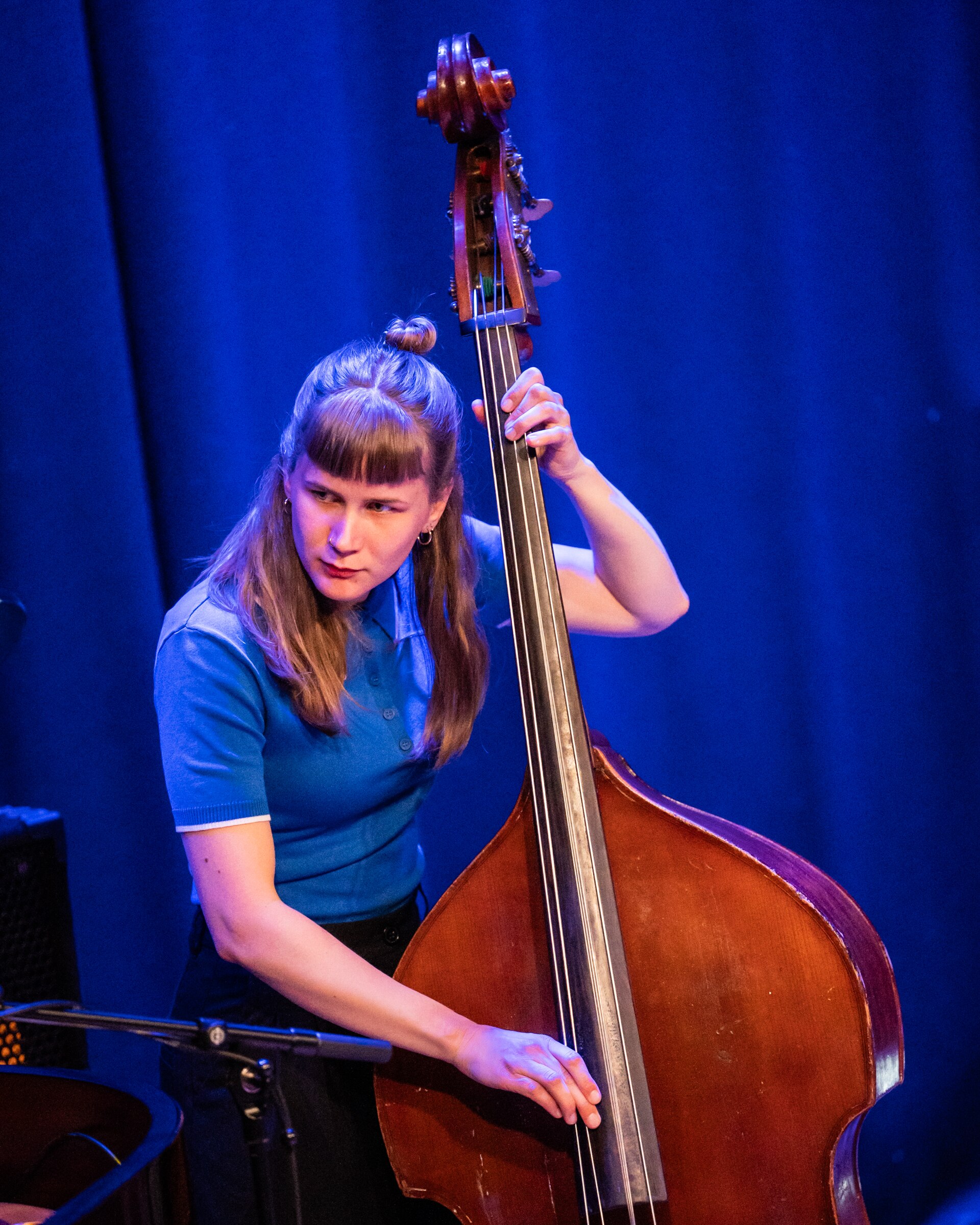 Mona Krogstad "Serenity now" med Veslemøy Narvesen, Hogne Kleiberg, Kertu Auer og special guest Kristoffer Lo. Sølvsalen, Kongsberg Jazzfestival 2024.
Foto: Birgit Fostervold @knipselyst

CC: BY-SA 2.0