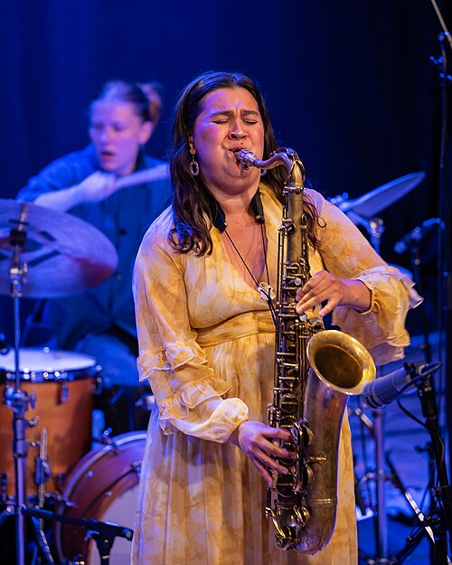 Mona Krogstad "Serenity now" med Veslemøy Narvesen, Hogne Kleiberg, Kertu Auer og special guest Kristoffer Lo. Sølvsalen, Kongsberg Jazzfestival 2024.
Foto: Birgit Fostervold @knipselyst

CC: BY-SA 2.0