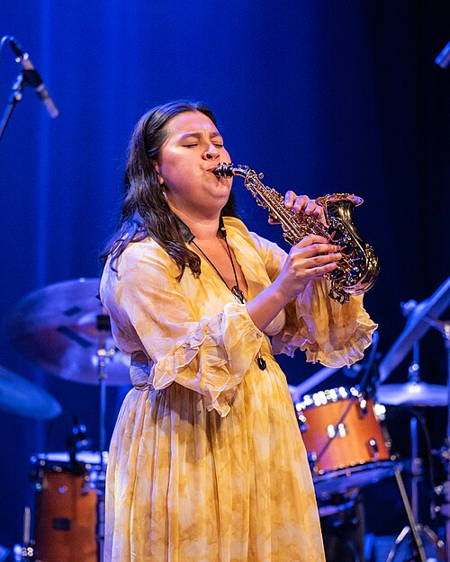 Mona Krogstad "Serenity now" med Veslemøy Narvesen, Hogne Kleiberg, Kertu Auer og special guest Kristoffer Lo. Sølvsalen, Kongsberg Jazzfestival 2024.
Foto: Birgit Fostervold @knipselyst

CC: BY-SA 2.0