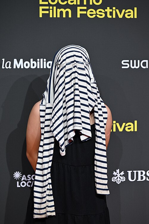 Moon Guo Barker, actor, at the Locarno Film Festival in Locarno, Switzerland in August 2025