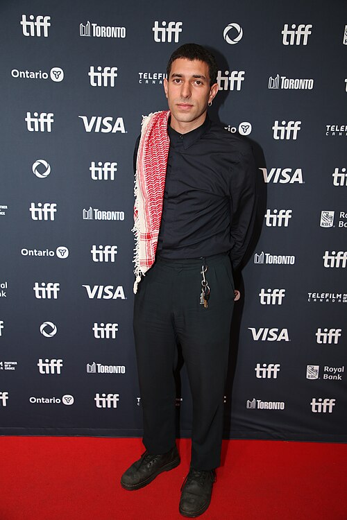 Mounir Al Shami, actor, at the 2024 Toronto International Film Festival (TIFF) for the movie Matt and Mara.