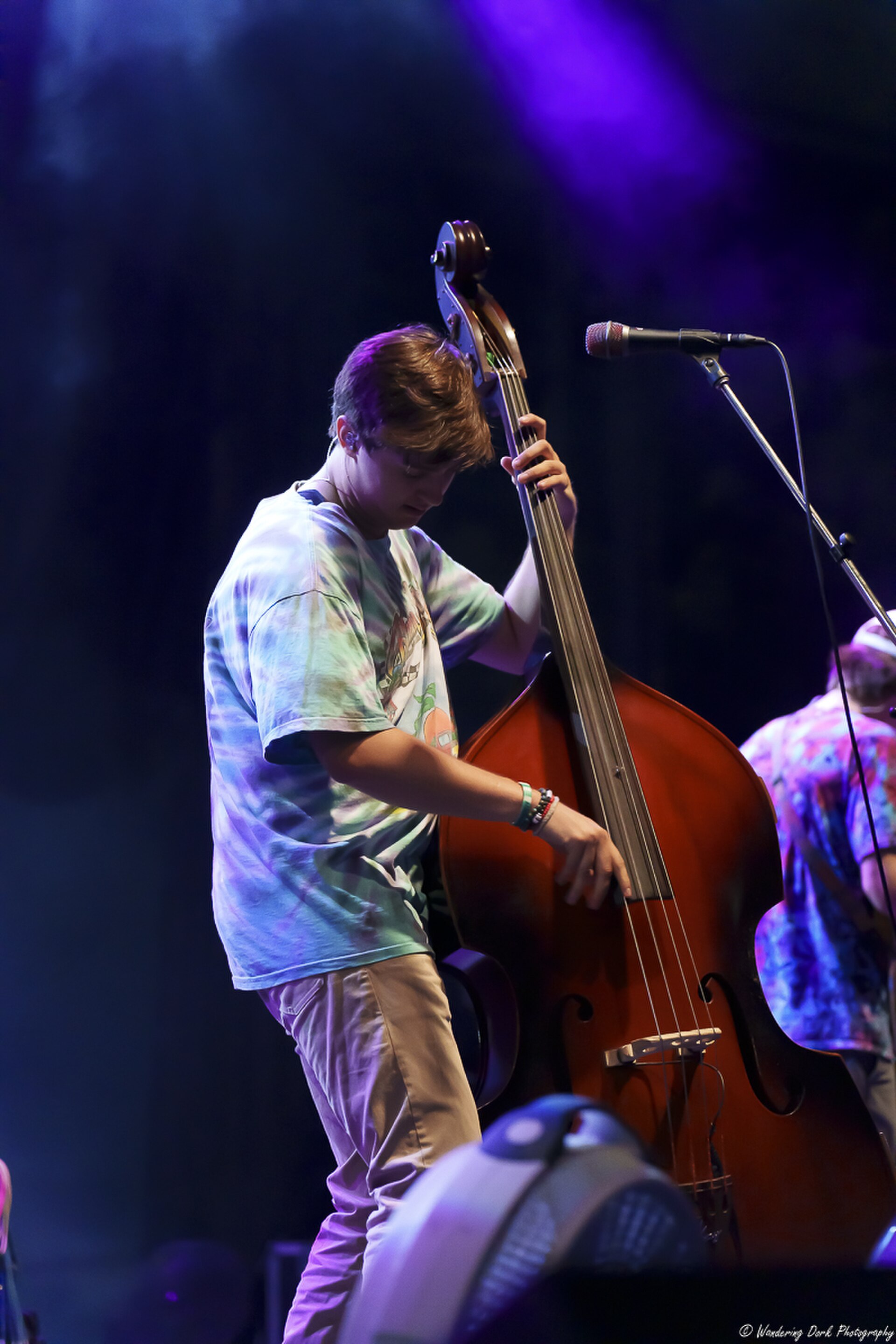 Mountain Grass Unit, musician, at Dominion RiverRock in Richmond, Virginia performing on May 16, 2025 .