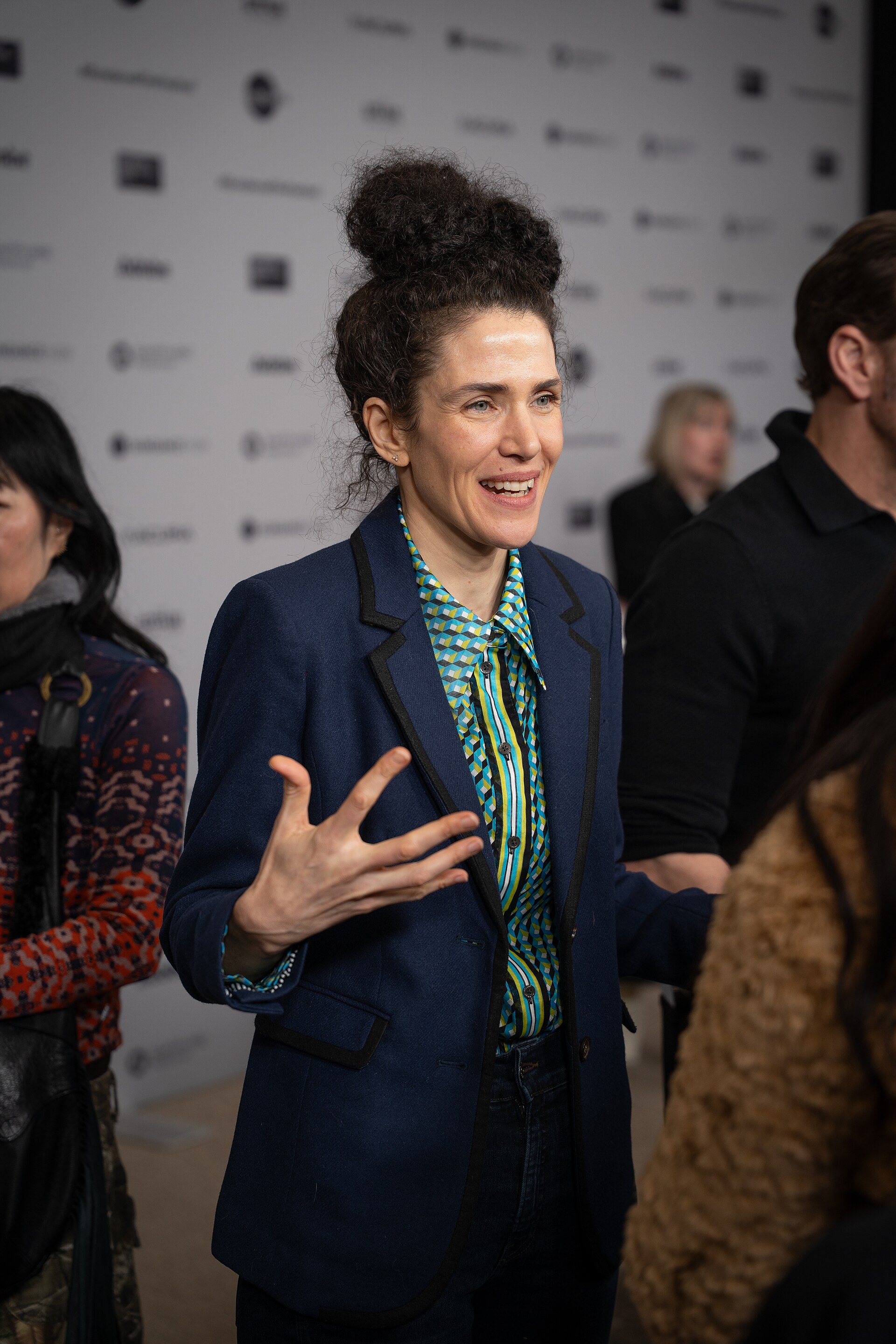 NB Mager (director/writer) at the premiere of Run Amok at Sundance Film Festival 2026.