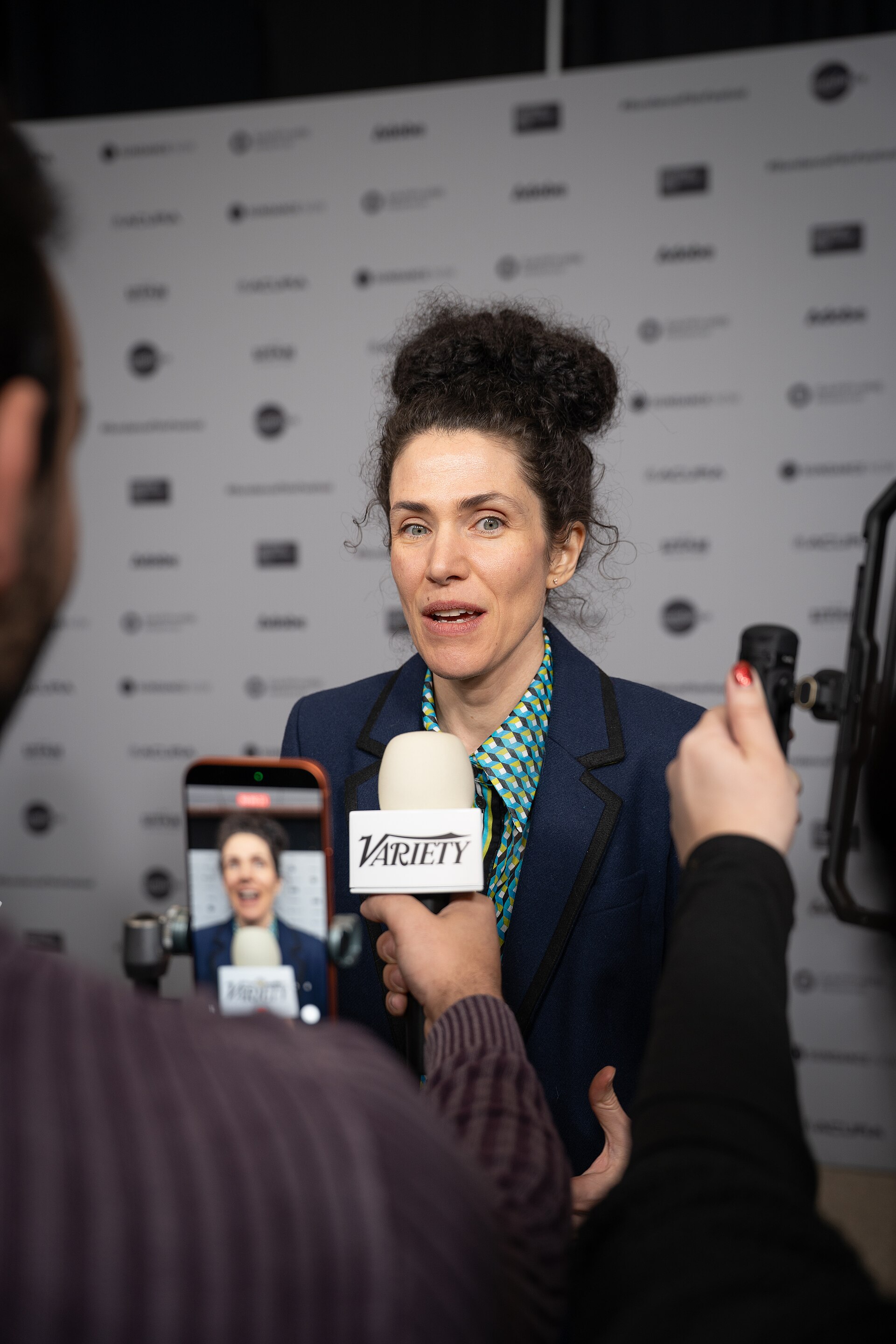 NB Mager (director/writer) at the premiere of Run Amok at Sundance Film Festival 2026.