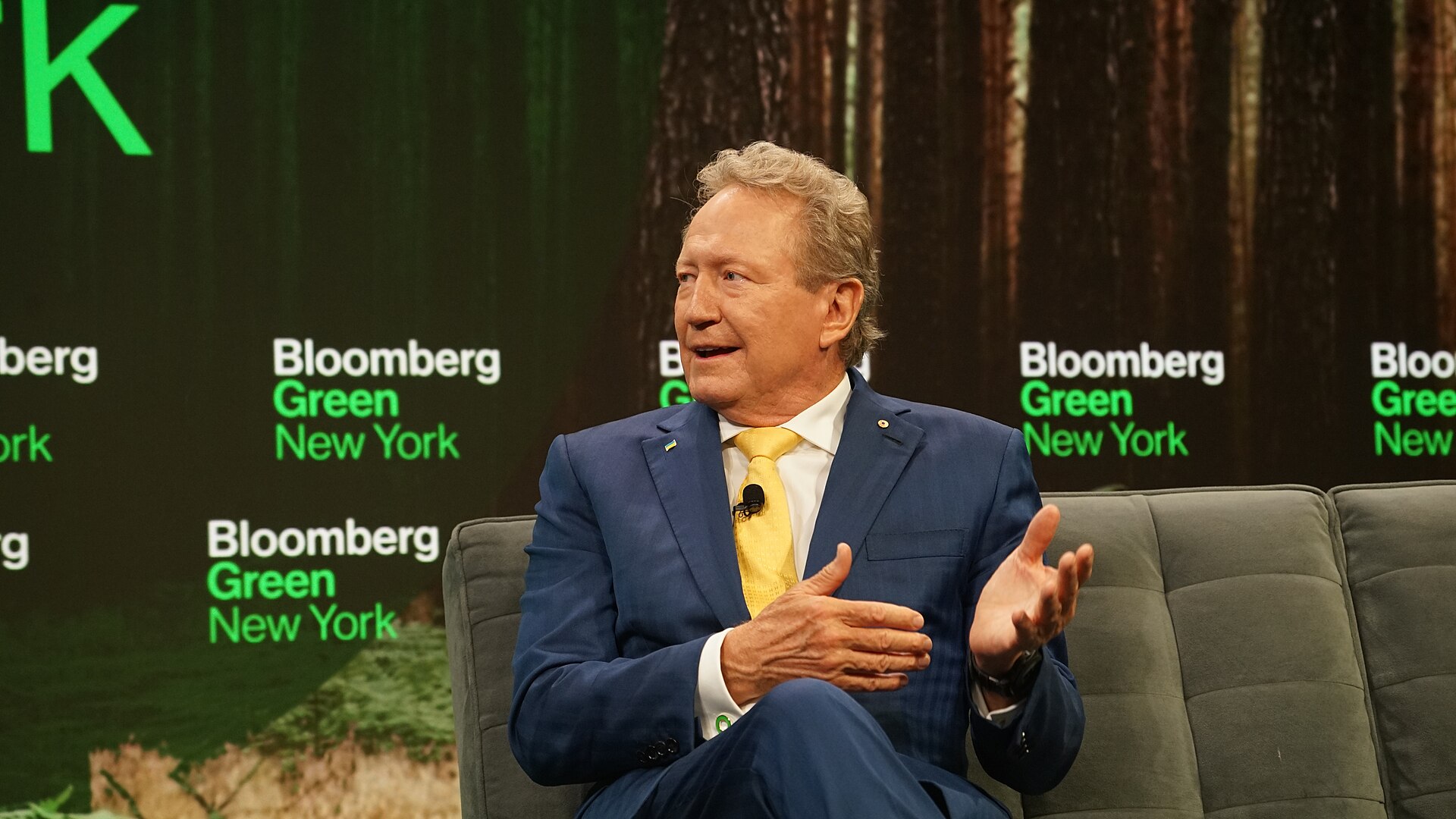 Andrew Forrest at Bloomberg Green event during Climate Week NYC 2025
