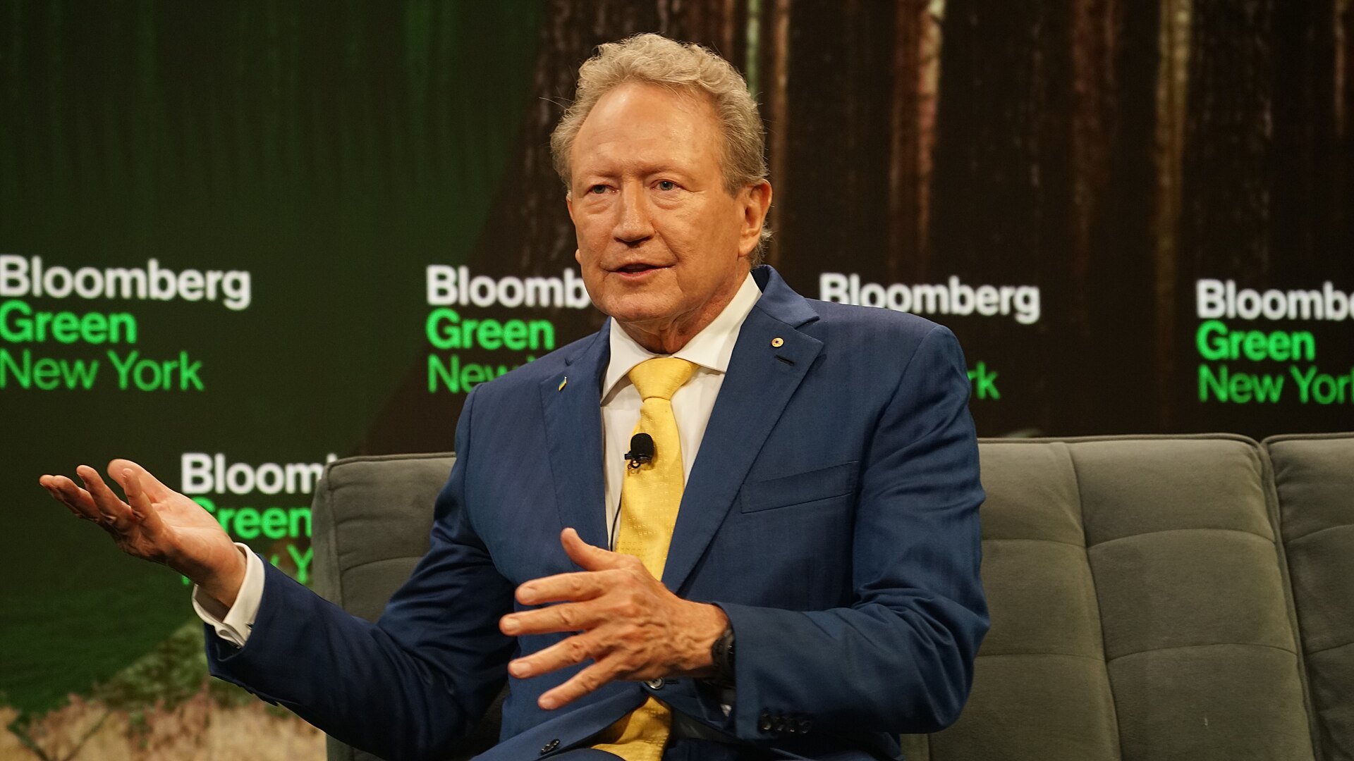 Andrew Forrest at Bloomberg Green event during Climate Week NYC 2025