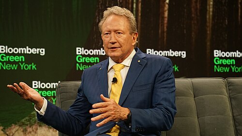 Andrew Forrest at Bloomberg Green event during Climate Week NYC 2025