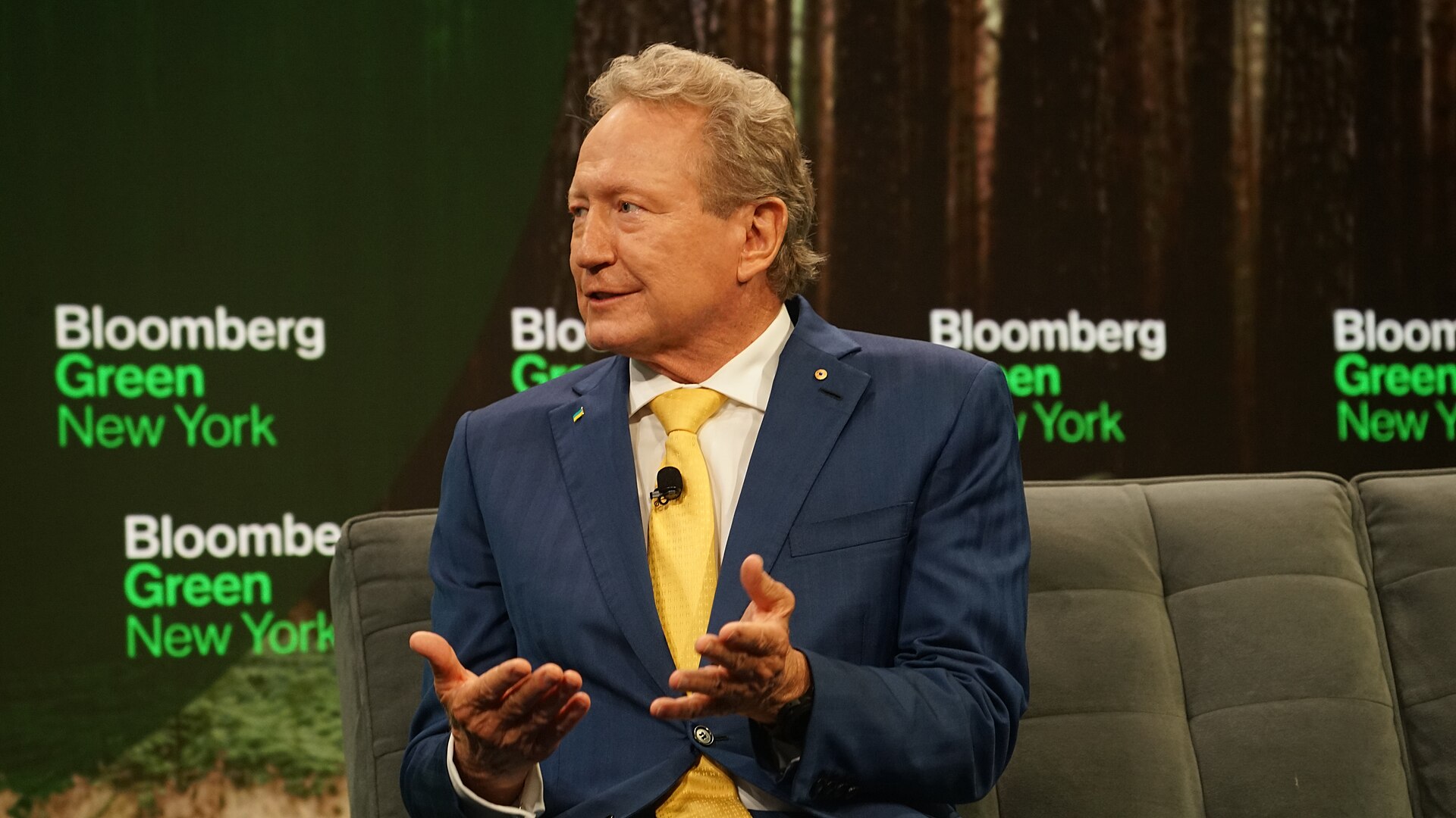 Andrew Forrest at Bloomberg Green event during Climate Week NYC 2025