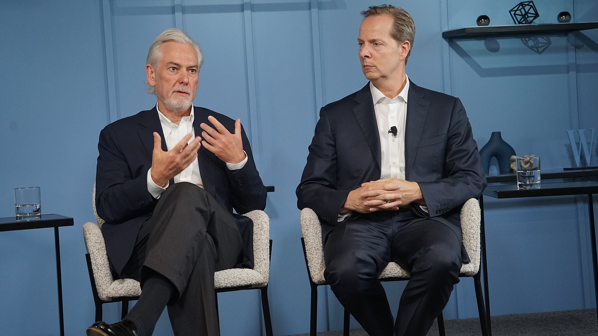 Jacek Olczak, Almar Latour at Wall Street Journal House at New York Climate Week 2025