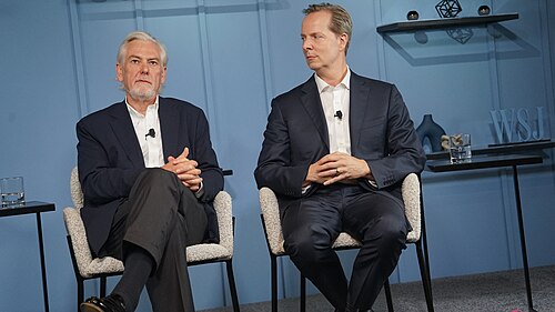 Jacek Olczak, Almar Latour at Wall Street Journal House at New York Climate Week 2025