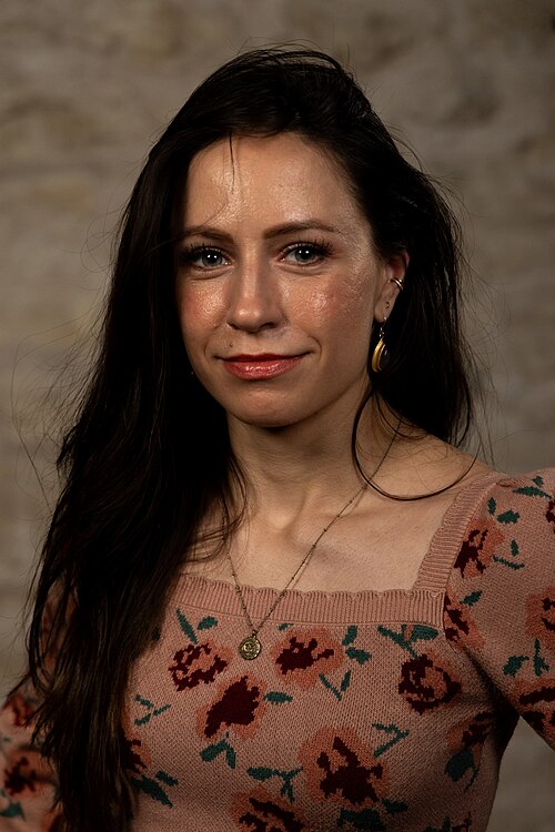 Nadejda Aseeva, Creator, at the WikiPortraits studio at the 2025 SXSW Festival.