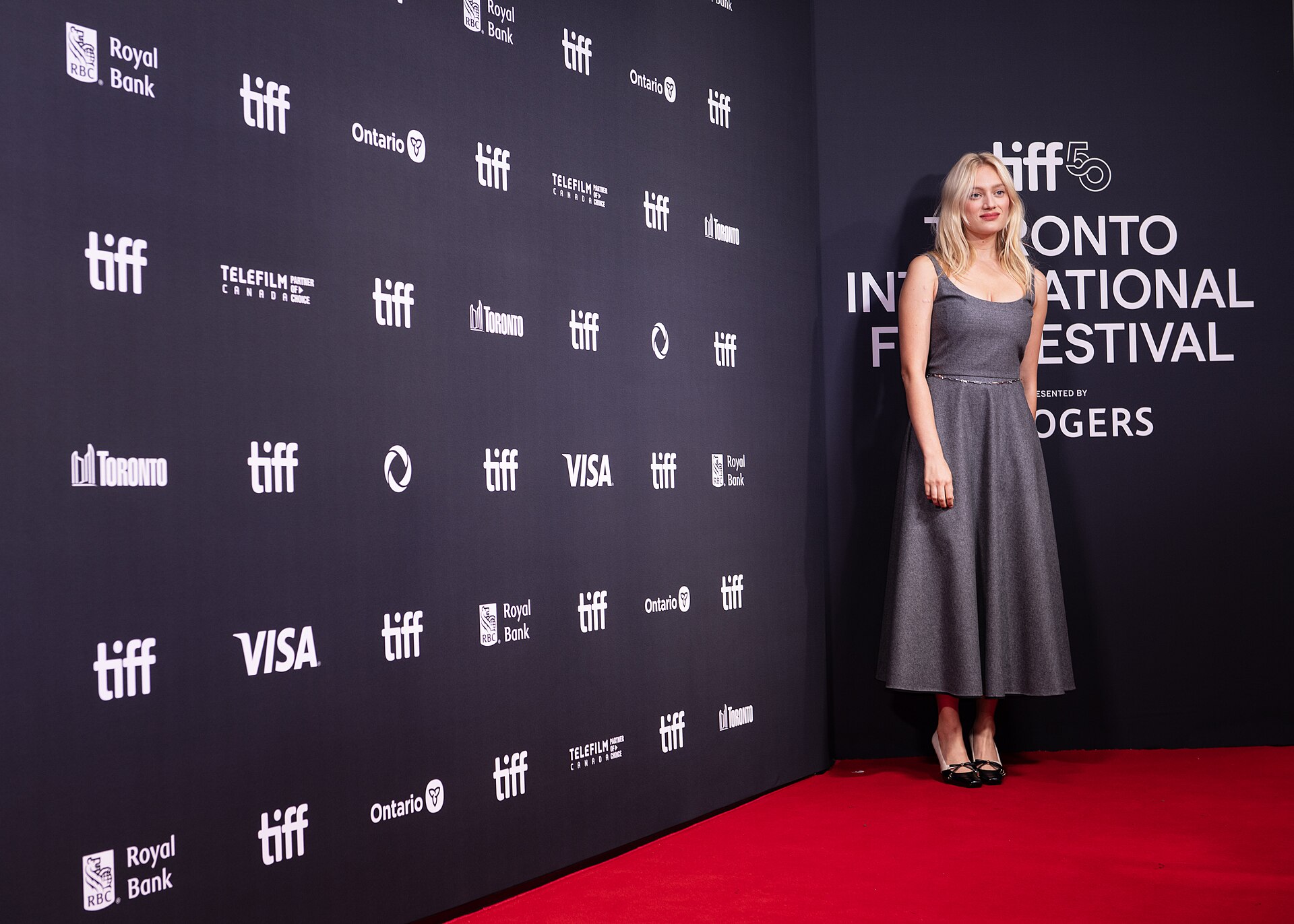 Nadia Tereszkiewicz attends a screenign of the film "Two Pianos" at the 2025 Toronto International Film Festival