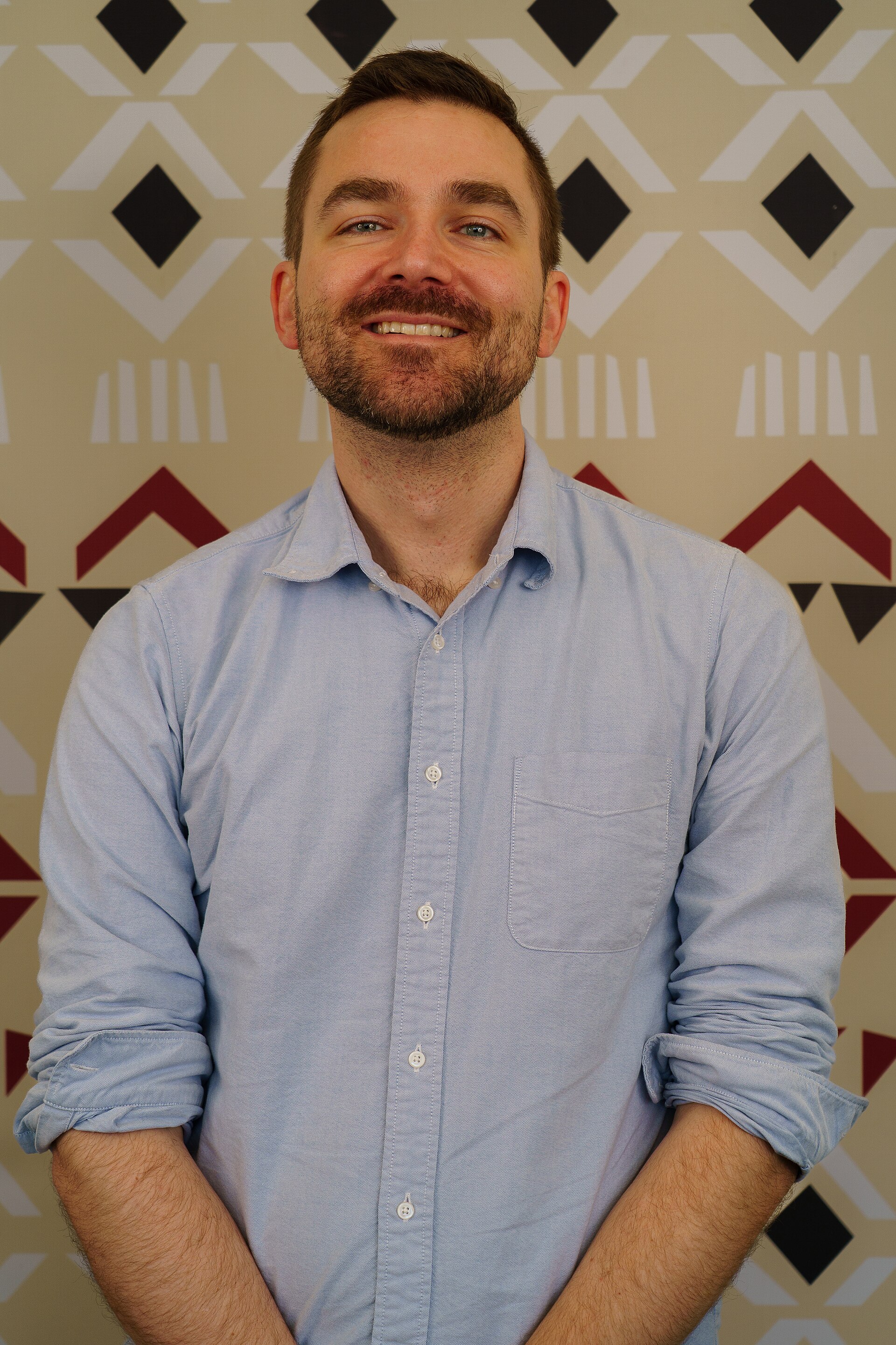 Nat Baca portrait at Wikimania 2025 WikiPortraits Studio