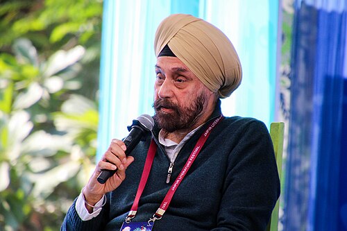 Navtej Sarna, author and diplomat, at the 2025 Jaipur Literature Festival in Jaipur, India.