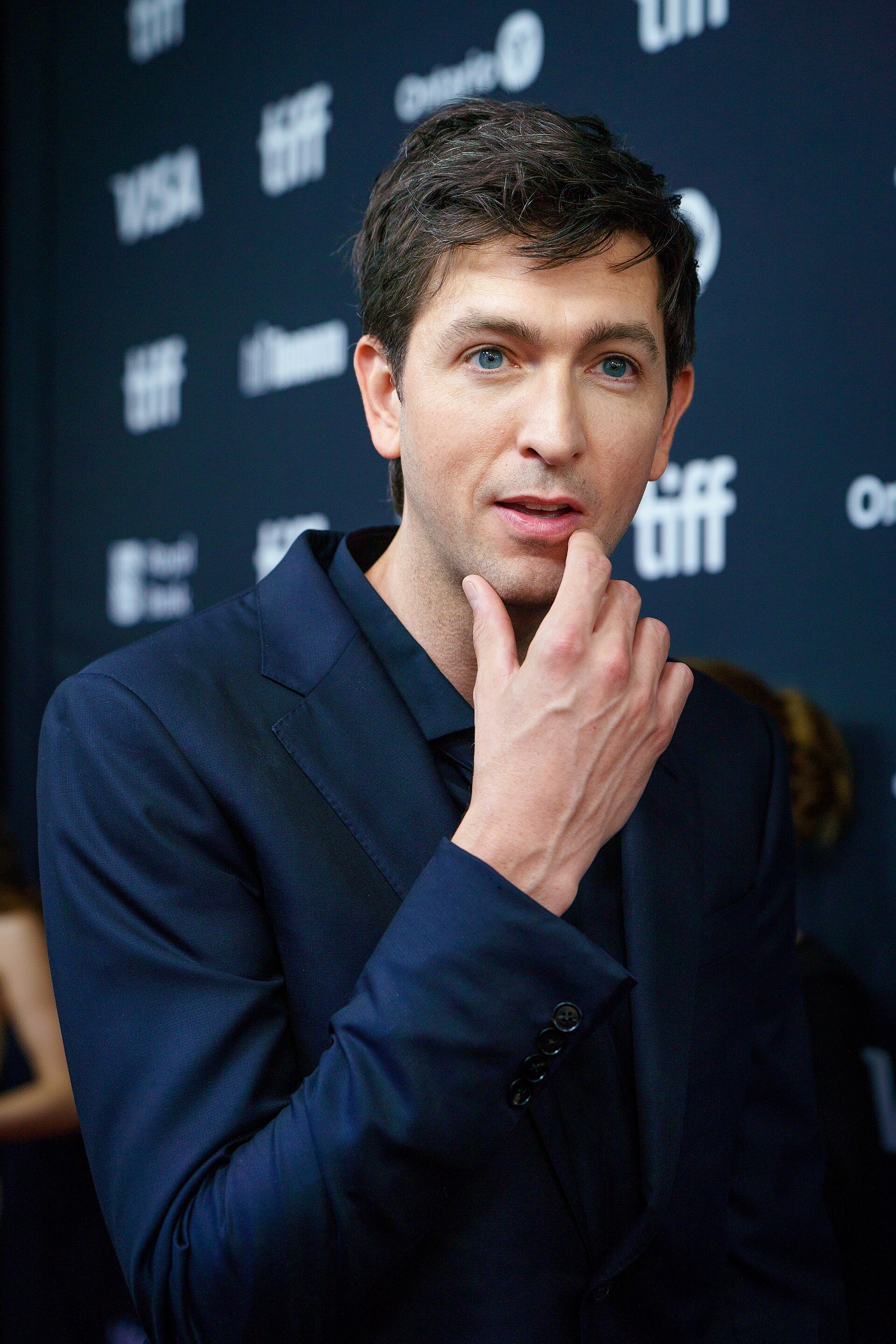 Nicholas Braun, actor, at the 2024 Toronto International Film Festival (TIFF) for the movie SATURDAY NIGHT.