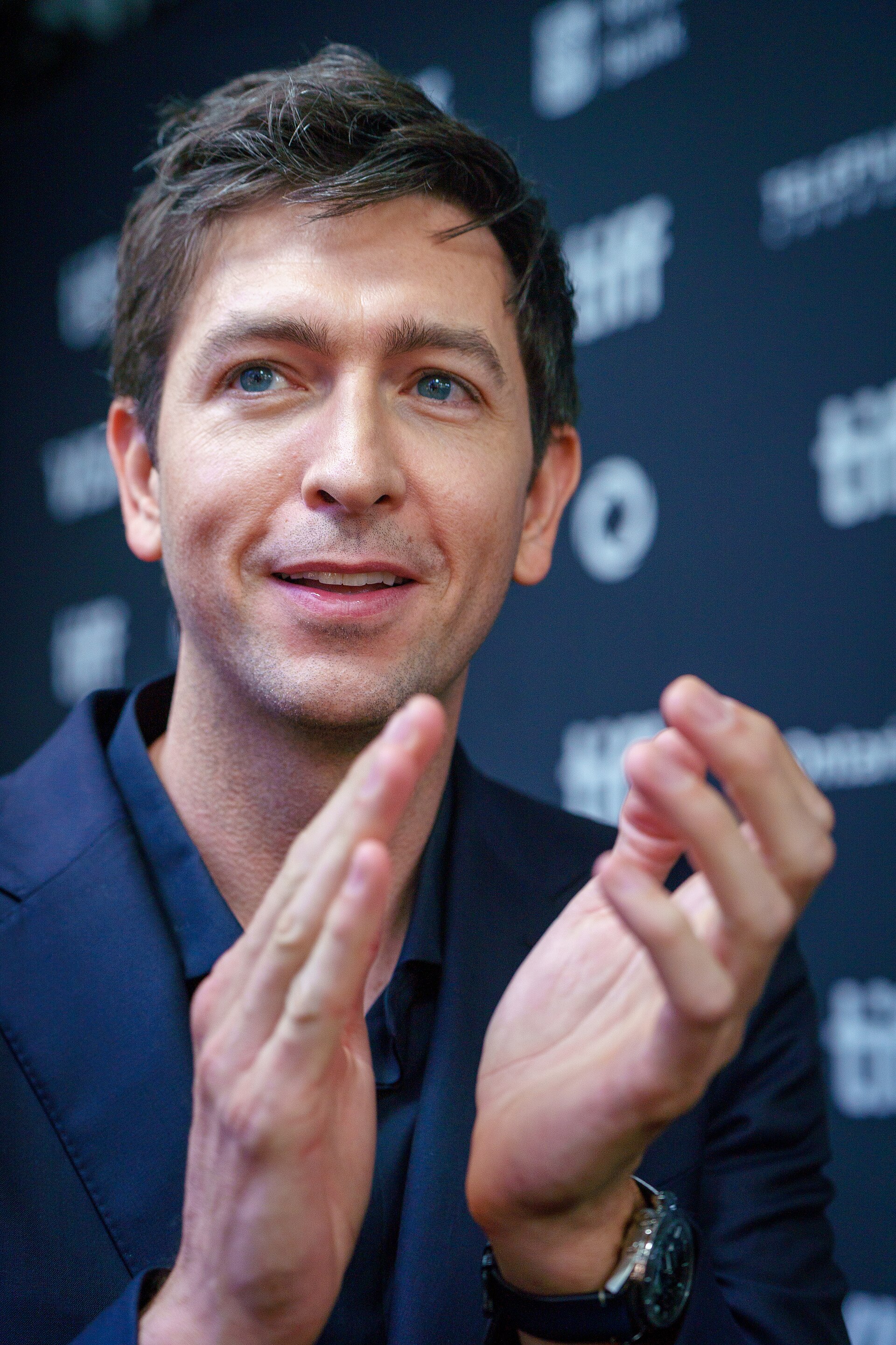 Nicholas Braun, actor, at the 2024 Toronto International Film Festival (TIFF) for the movie SATURDAY NIGHT.