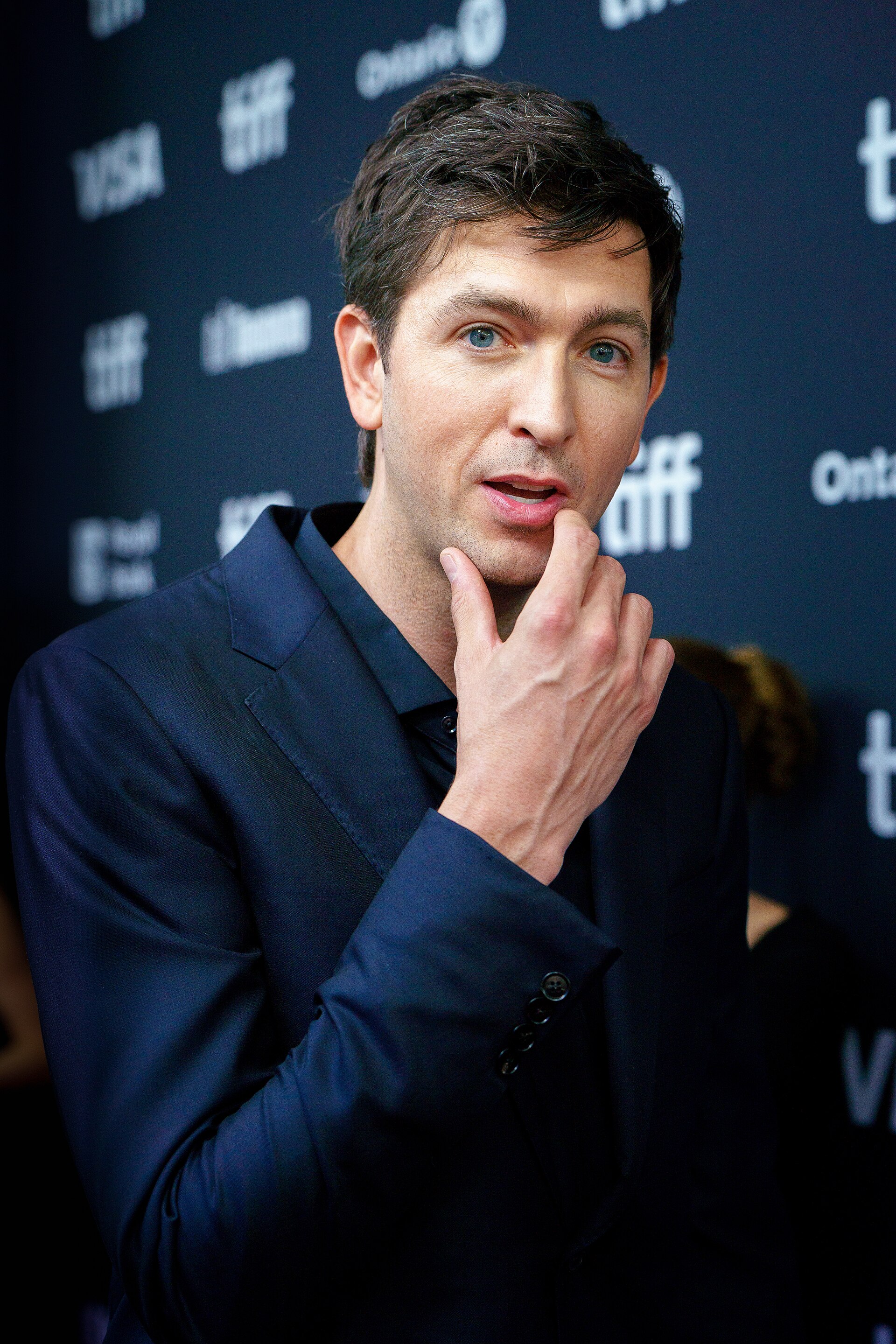 Nicholas Braun, actor, at the 2024 Toronto International Film Festival (TIFF) for the movie SATURDAY NIGHT.