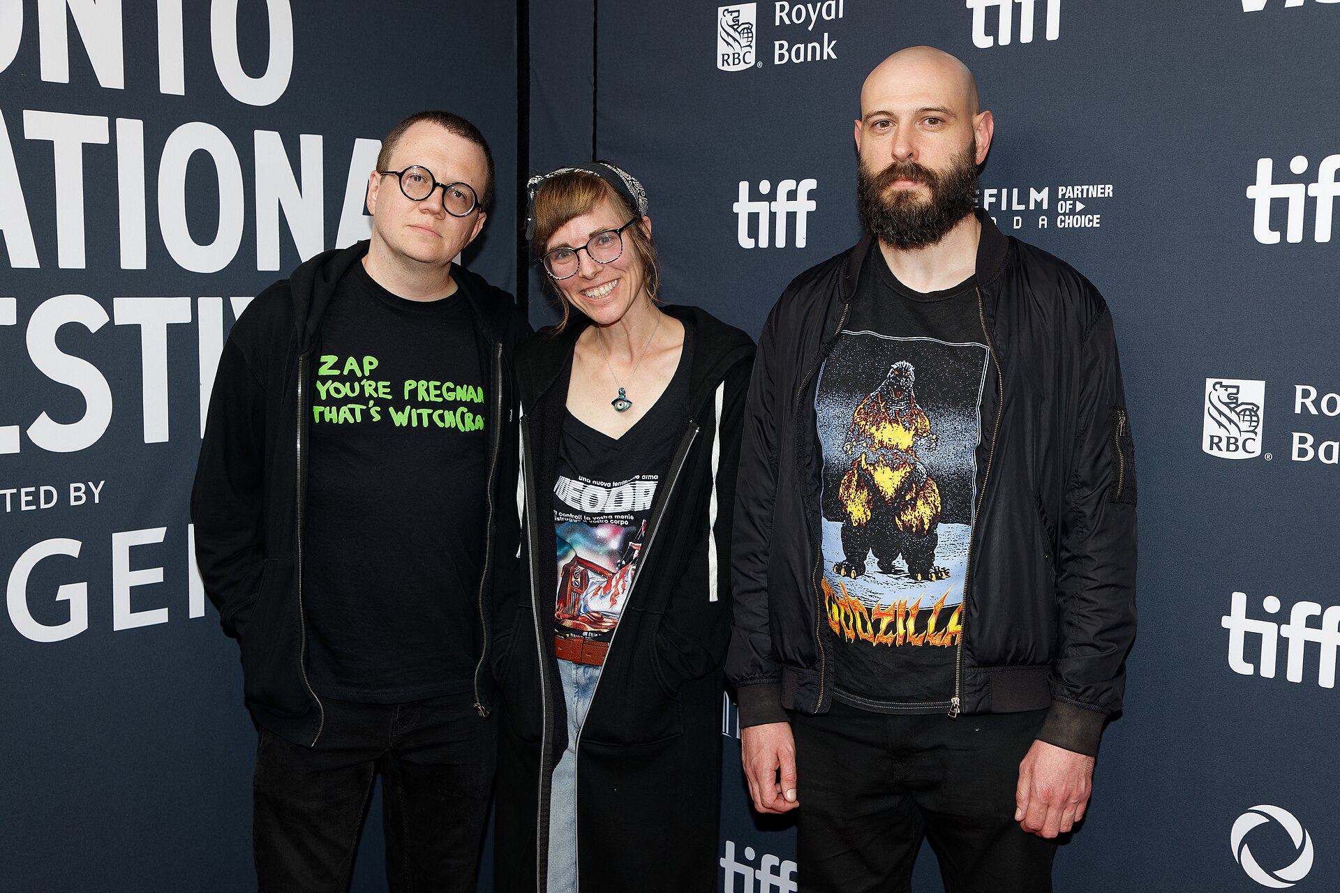 Nick Toti, Rachel Kempf, and Christian at the 2024 Toronto International Film Festival (TIFF) for the movie It Doesn't Get Any Better Than This.