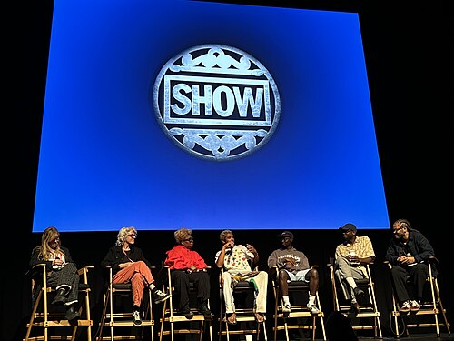 Left to right: Dede Gardner, Joslyn Barnes. Aunjanue Ellis-Taylor, Brandon Wilson. Ethan Herisse, RaMell Ross, Franklin Leonard.