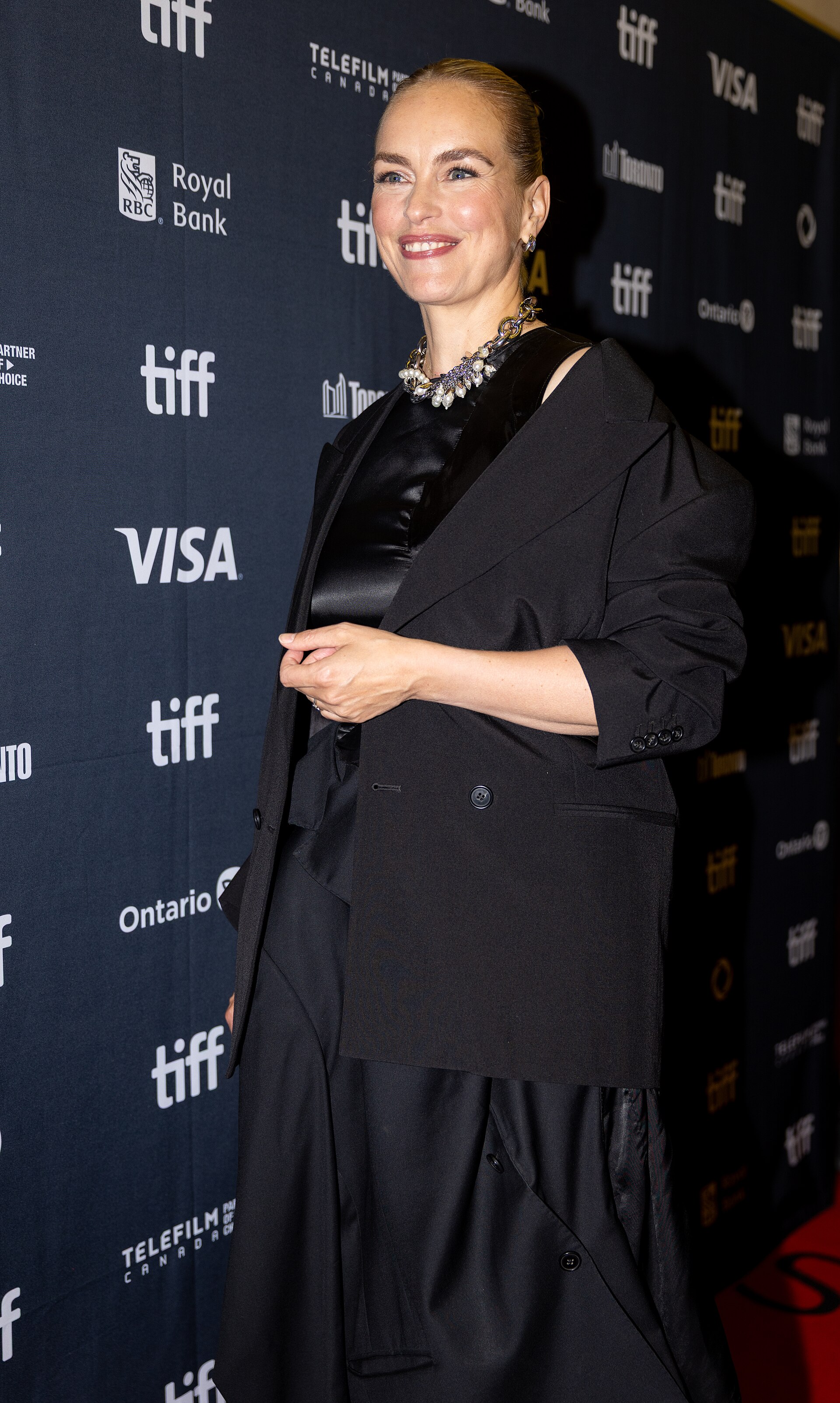 Nina Hoss, actor, at the 2025 Toronto International Film Festival (TIFF) for the movie Hedda.