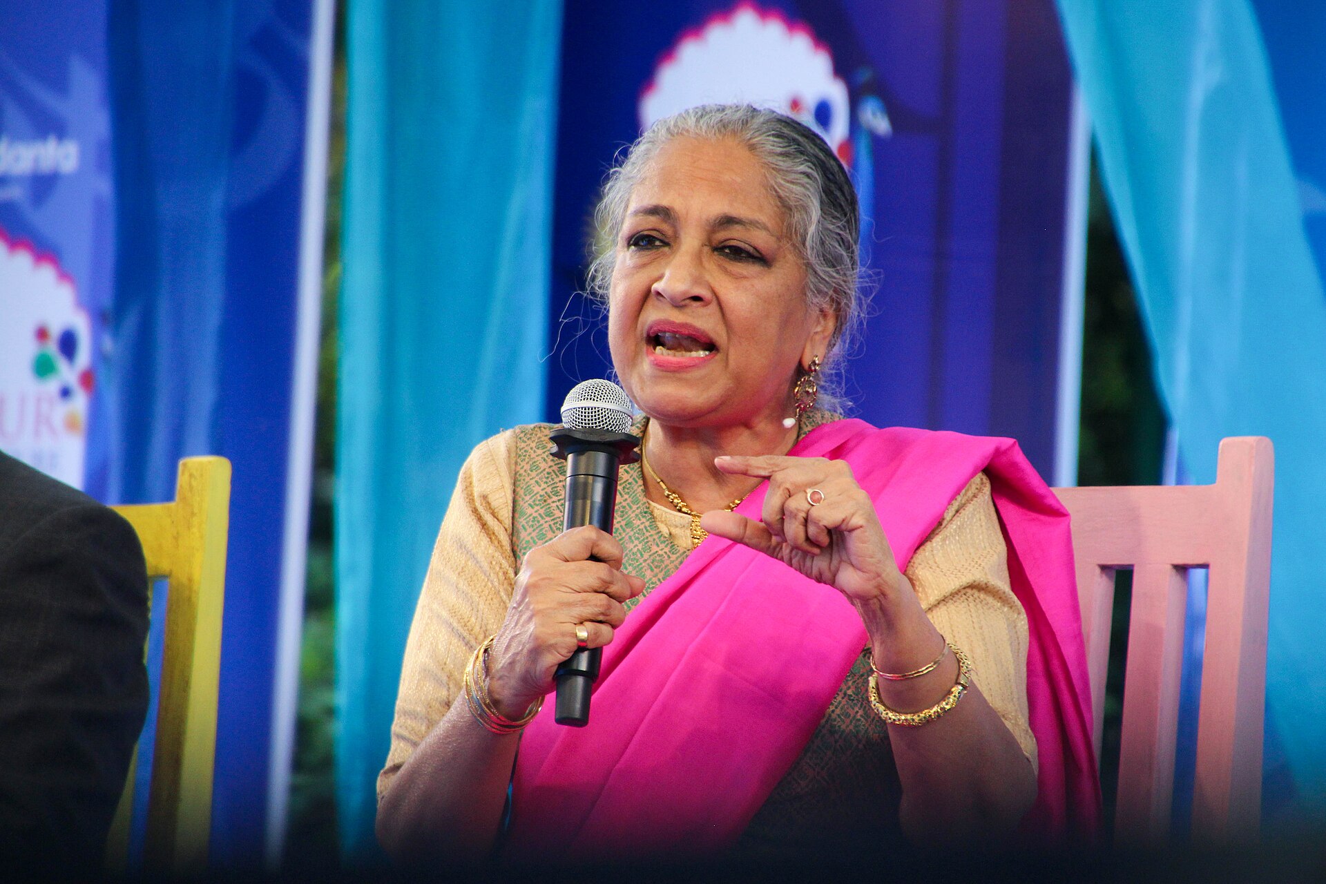 Nitya Ramakrishnan, lawyer, at the 2025 Jaipur Literature Festival in Jaipur, India.