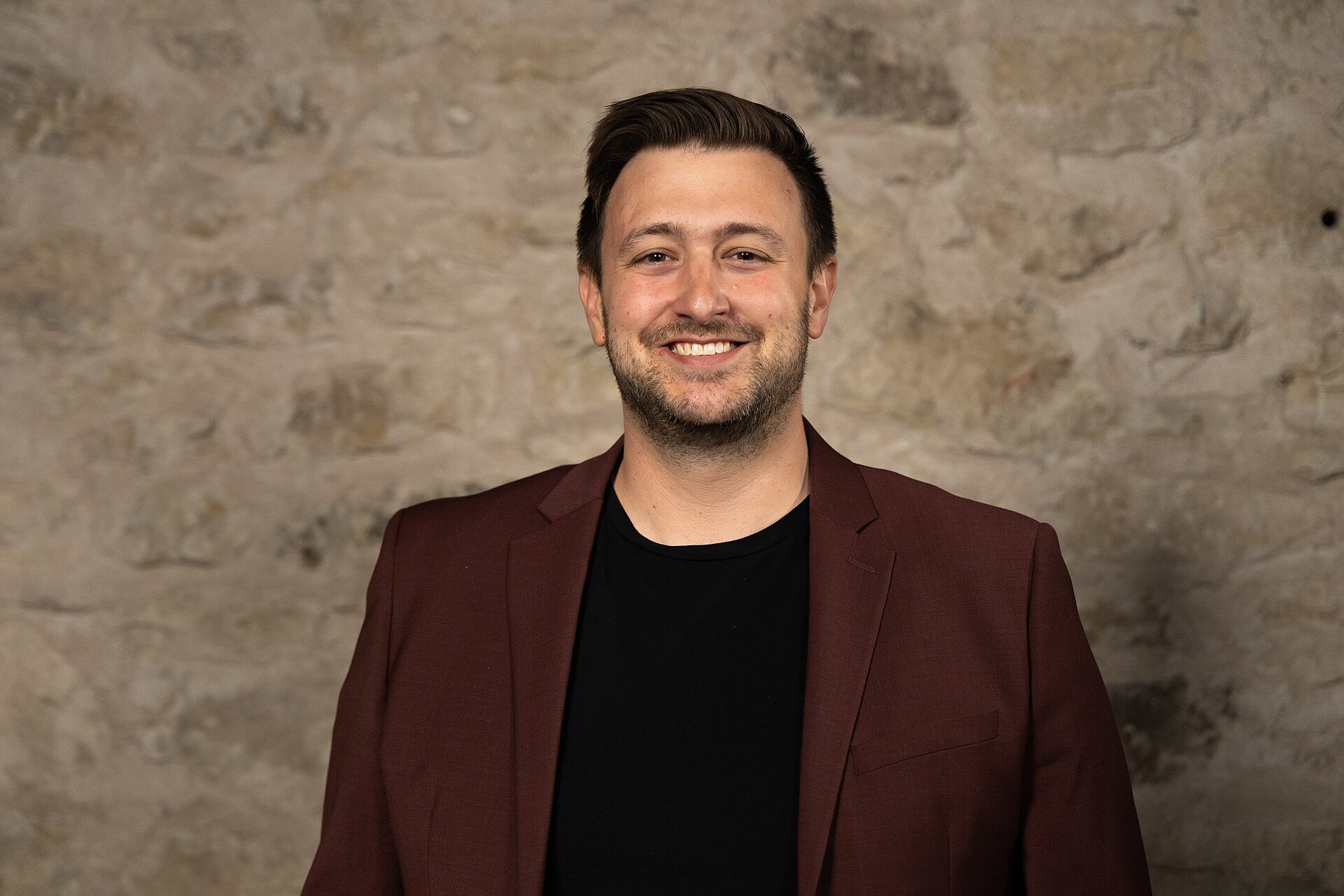 Noah Wagner, Film Director & Screenwriter, at the WikiPortraits studio at the 2025 SXSW Festival.