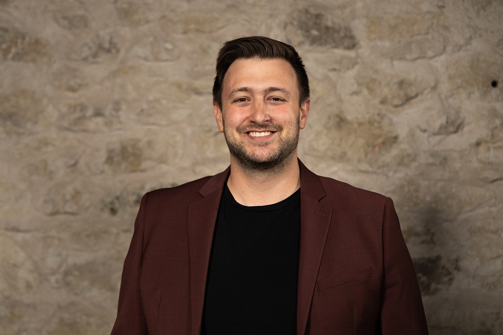Noah Wagner, Film Director & Screenwriter, at the WikiPortraits studio at the 2025 SXSW Festival.