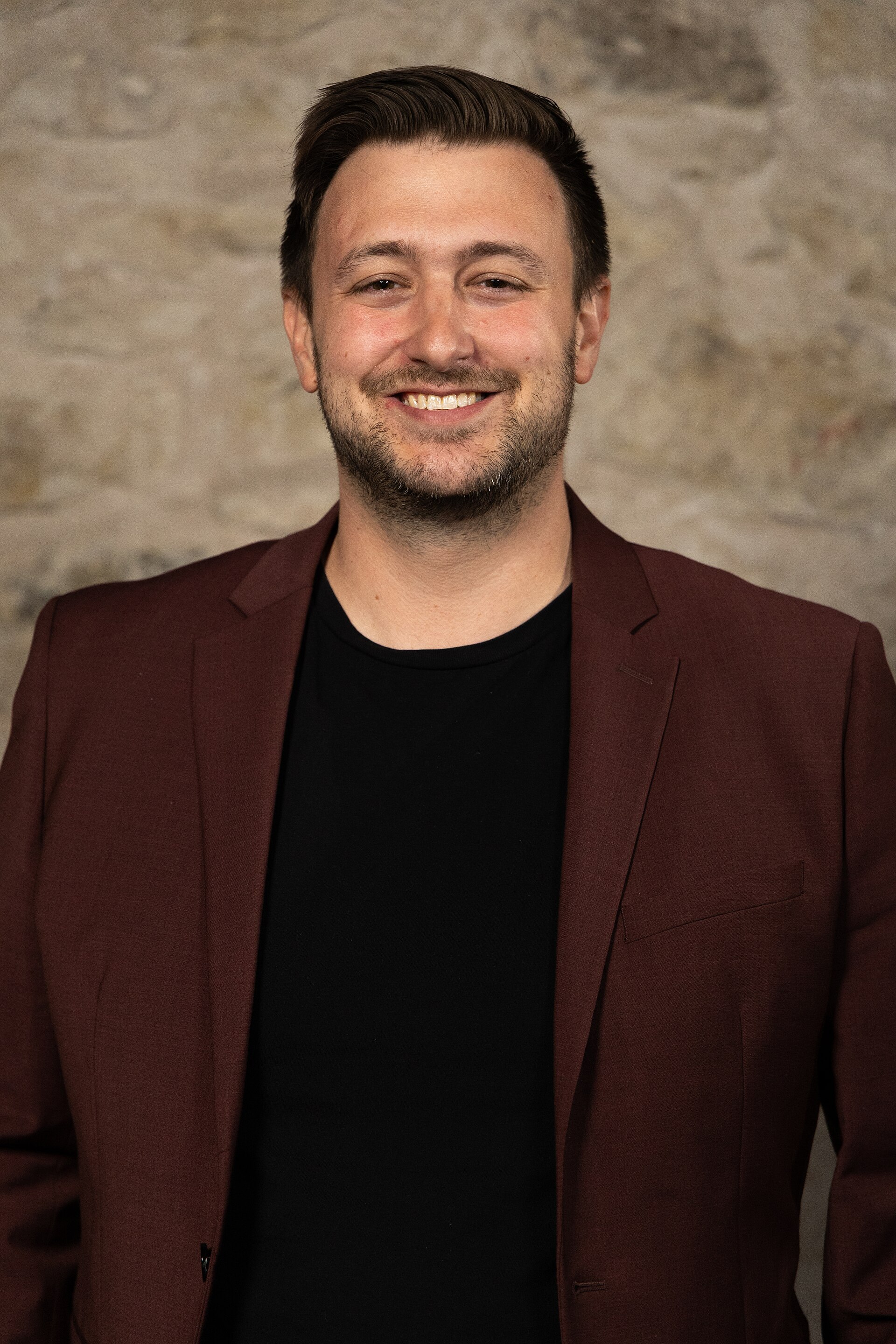 Noah Wagner, Film Director & Screenwriter, at the WikiPortraits studio at the 2025 SXSW Festival.