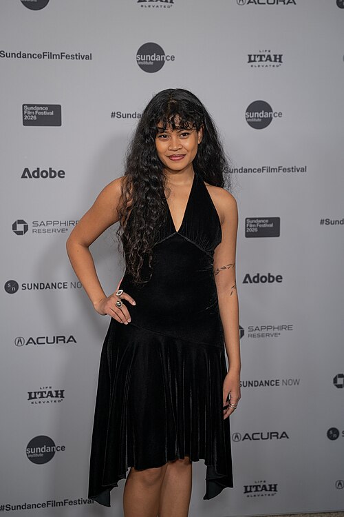 Nuha Jes Izman (actress) at the premiere of Run Amok at Sundance Film Festival 2026.