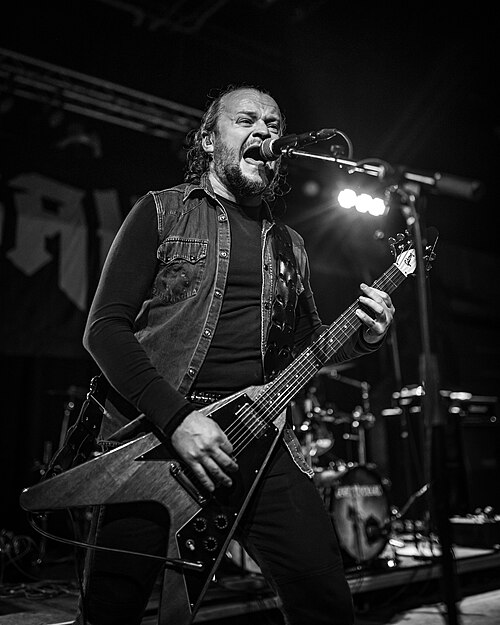 Olav Iversen with Sahg at Spetakkelfestivalen, Larvik, Norway, November 2024