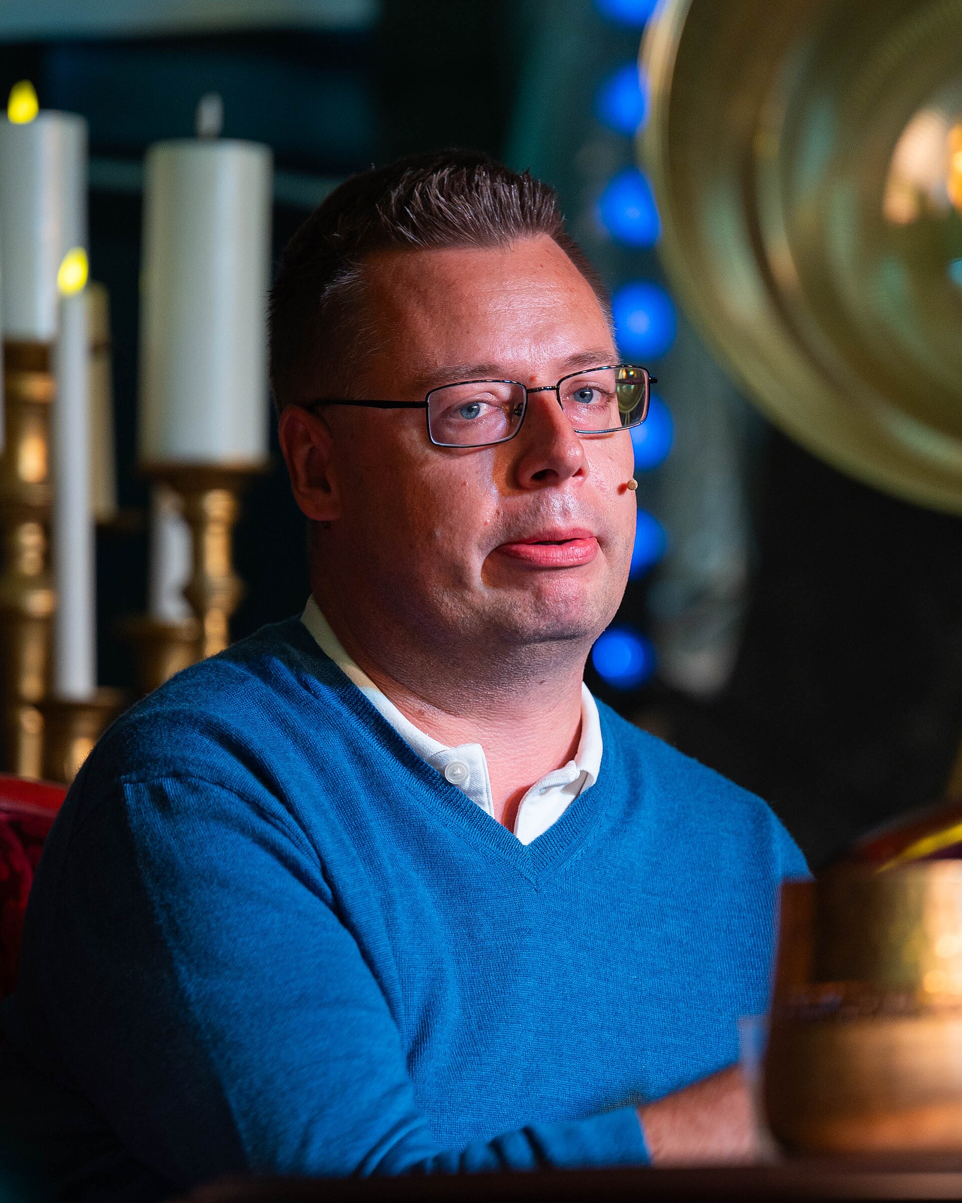 Olav Rønneberg at the True Crime festival in Arendal, Norway, 2025