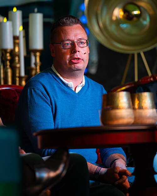 Olav Rønneberg at the True Crime festival in Arendal, Norway, 2025