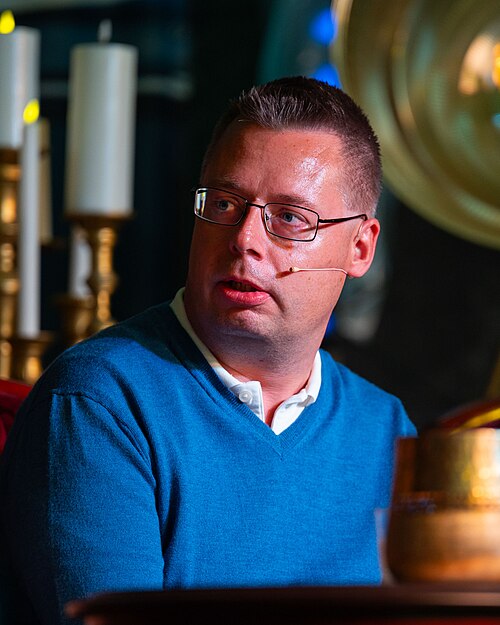 Olav Rønneberg at the True Crime festival in Arendal, Norway, 2025