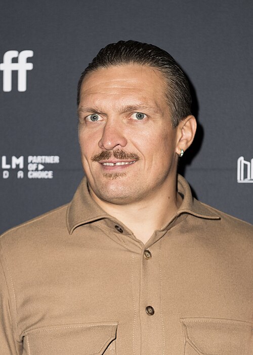 Oleksandr Usyk attends the premiere of Smashing Machine, on September 8, 2025, during the 50th Toronto International Film Festival