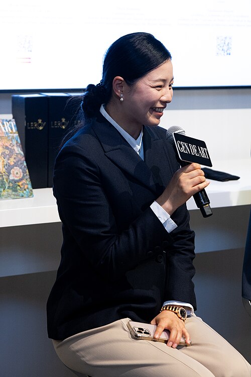 Olivia Matsumoto, GEN DE ART editor-in-chief, at the Art Basel international art fair in Basel, Switzerland in June 2025.